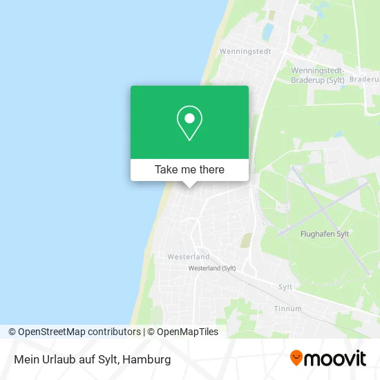Карта Mein Urlaub auf Sylt