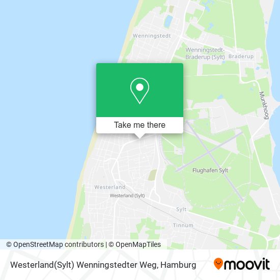 Карта Westerland(Sylt) Wenningstedter Weg