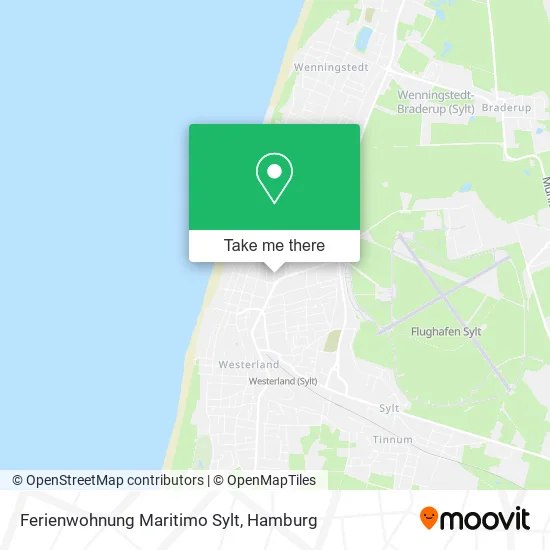 Карта Ferienwohnung Maritimo Sylt