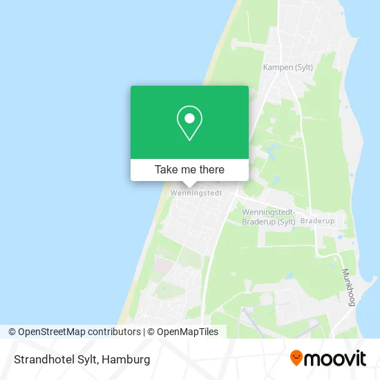 Карта Strandhotel Sylt
