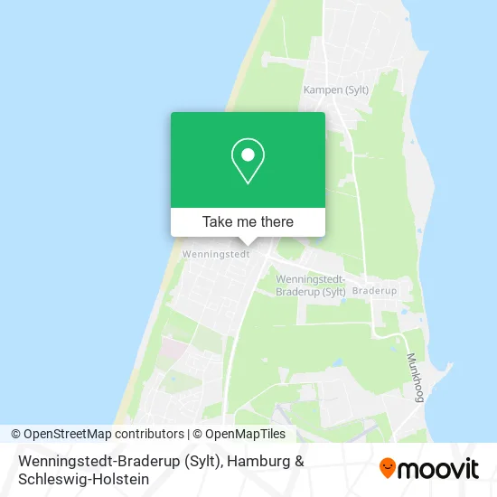 Карта Wenningstedt-Braderup (Sylt)