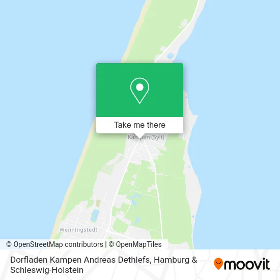 Карта Dorfladen Kampen Andreas Dethlefs