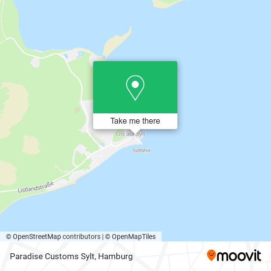 Paradise Customs Sylt map