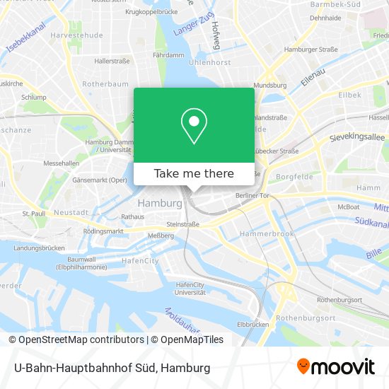 U-Bahn-Hauptbahnhof Süd map