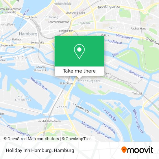 Карта Holiday Inn Hamburg