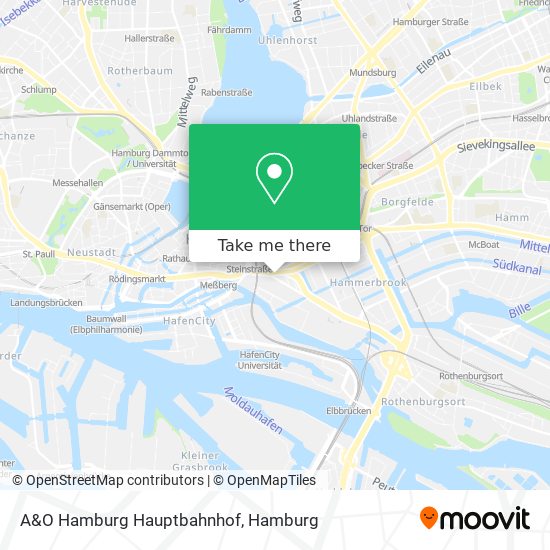 A&O Hamburg Hauptbahnhof map