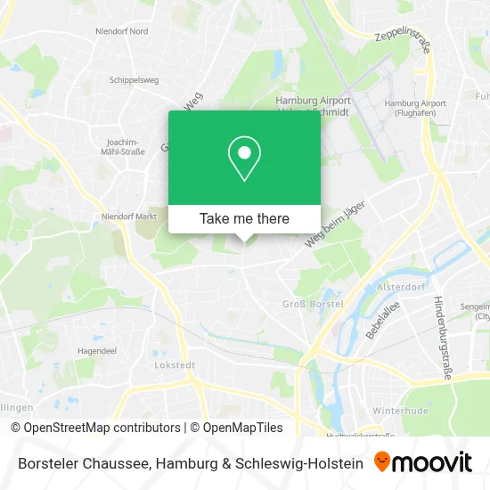 Borsteler Chaussee map