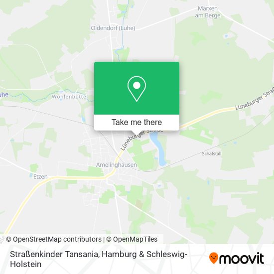 Straßenkinder Tansania map