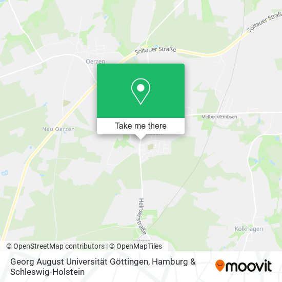 Georg August Universität Göttingen map