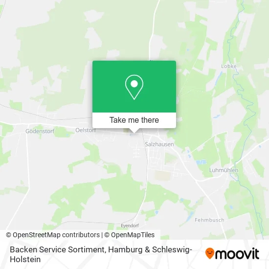 Карта Backen Service Sortiment