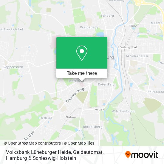 Карта Volksbank Lüneburger Heide, Geldautomat