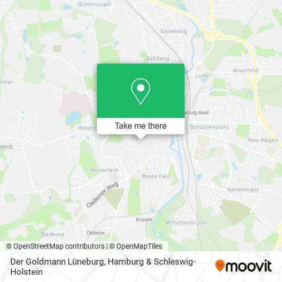 Der Goldmann Lüneburg map