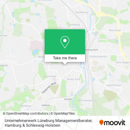 Карта Unternehmerwerk Lüneburg Managementberater