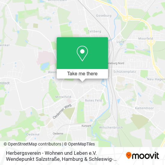 Карта Herbergsverein - Wohnen und Leben e.V. Wendepunkt Salzstraße