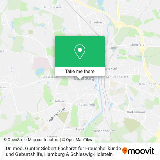 Dr. med. Günter Siebert Facharzt für Frauenheilkunde und Geburtshilfe map