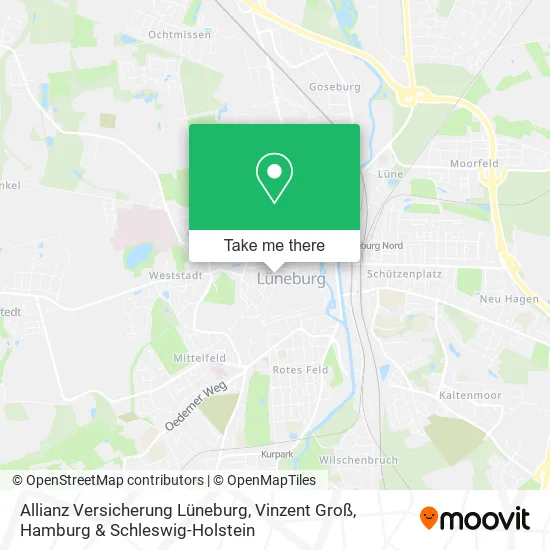 Карта Allianz Versicherung Lüneburg, Vinzent Groß