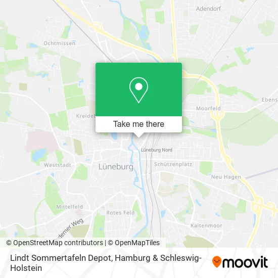 Карта Lindt Sommertafeln Depot