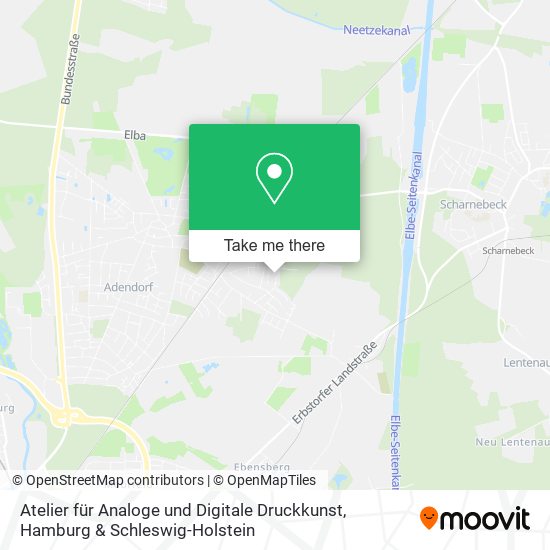 Atelier für Analoge und Digitale Druckkunst map