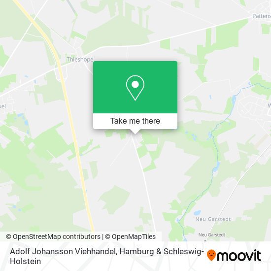 Adolf Johansson Viehhandel map