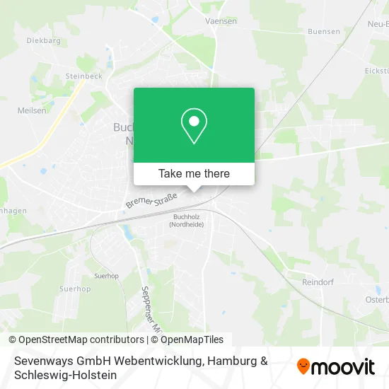 Карта Sevenways GmbH Webentwicklung