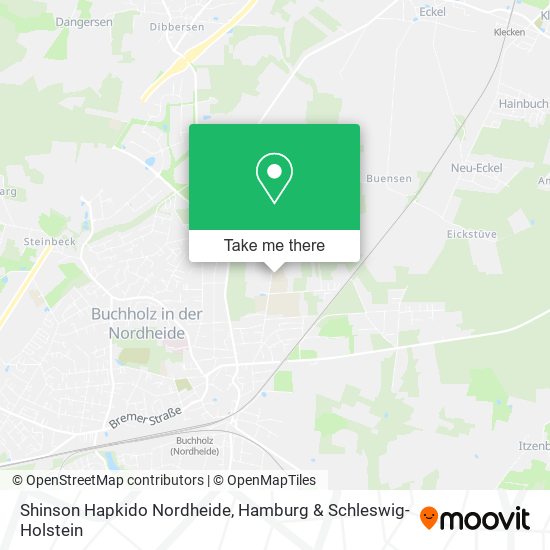 Shinson Hapkido Nordheide map