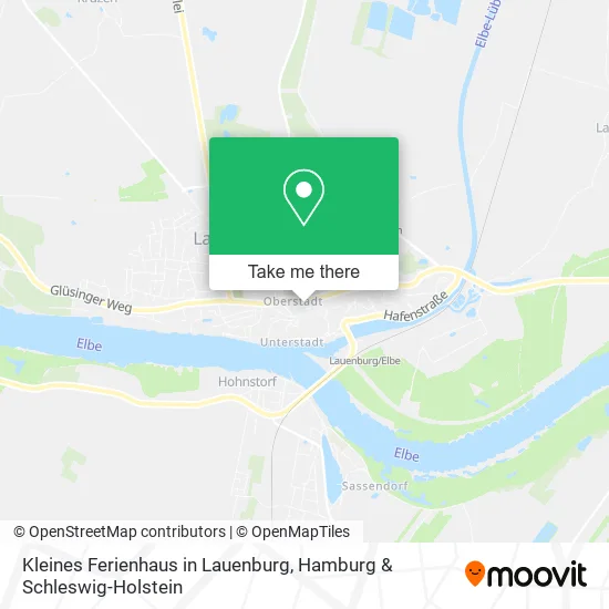 Карта Kleines Ferienhaus in Lauenburg