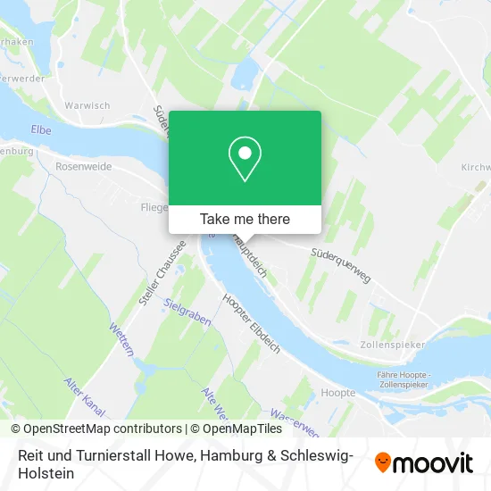 Карта Reit und Turnierstall Howe