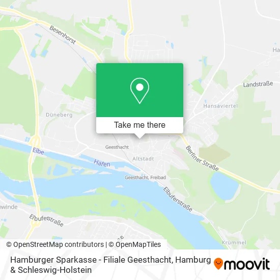 Карта Hamburger Sparkasse - Filiale Geesthacht