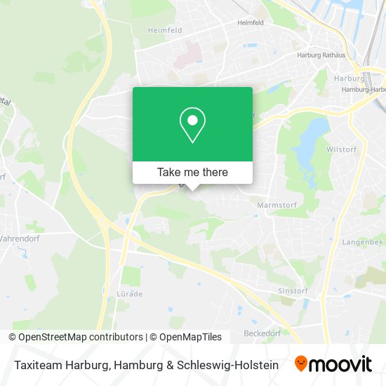 Taxiteam Harburg map