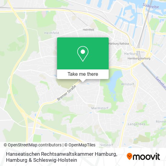 Карта Hanseatischen Rechtsanwaltskammer Hamburg