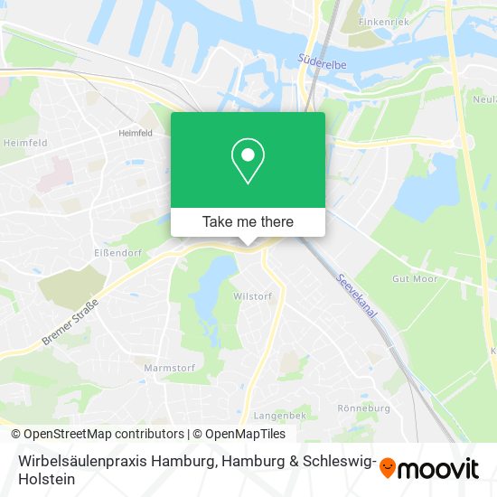 Wirbelsäulenpraxis Hamburg map