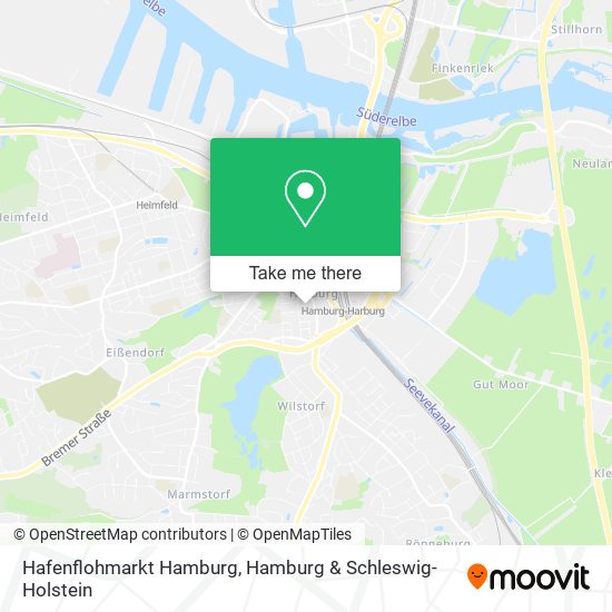 Hafenflohmarkt Hamburg map