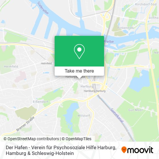 Карта Der Hafen - Verein für Psychosoziale Hilfe Harburg
