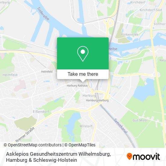 Карта Asklepios Gesundheitszentrum Wilhelmsburg