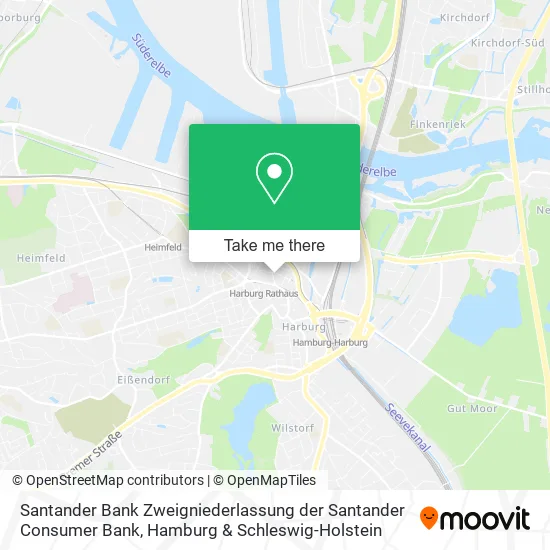 Santander Bank Zweigniederlassung der Santander Consumer Bank map