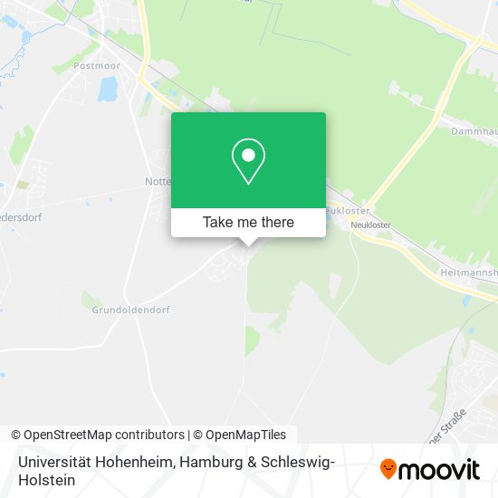 Карта Universität Hohenheim