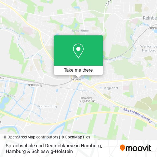 Sprachschule und Deutschkurse in Hamburg map