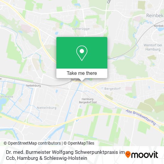 Dr. med. Burmeister Wolfgang Schwerpunktpraxis im Ccb map