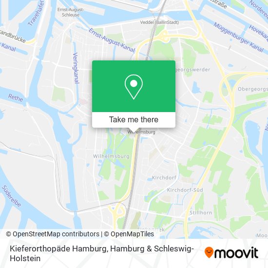 Kieferorthopäde Hamburg map