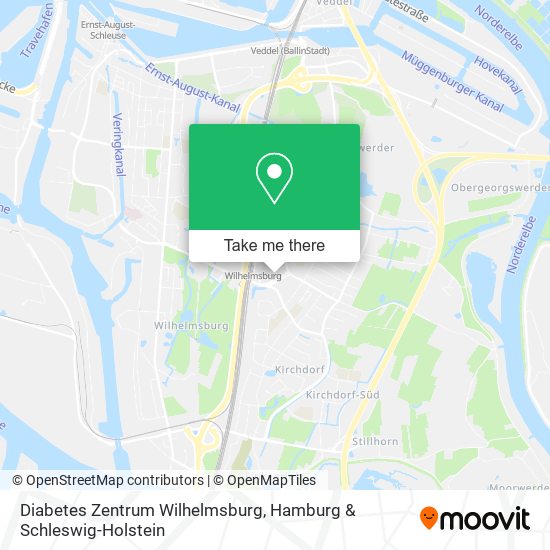 Diabetes Zentrum Wilhelmsburg map