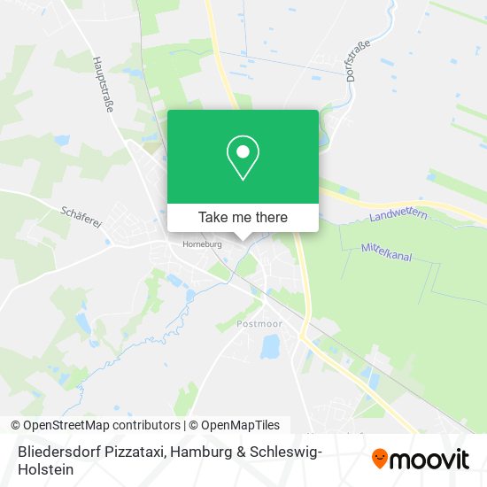 Bliedersdorf Pizzataxi map