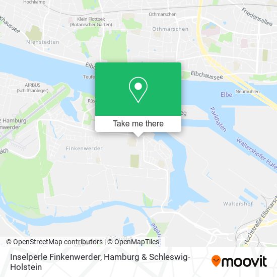 Inselperle Finkenwerder map