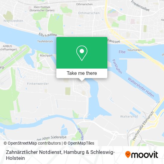 Zahnärztlicher Notdienst map