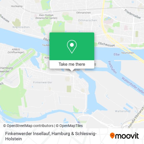 Finkenwerder Insellauf map