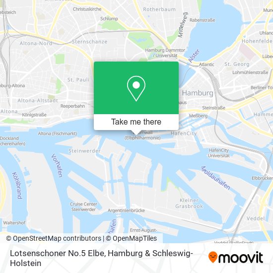 Lotsenschoner No.5 Elbe map