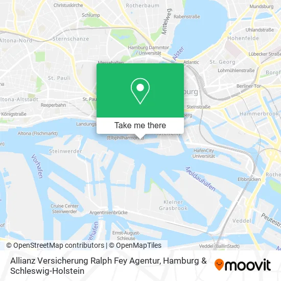 Карта Allianz Versicherung Ralph Fey Agentur