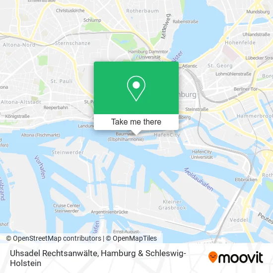 Карта Uhsadel Rechtsanwälte