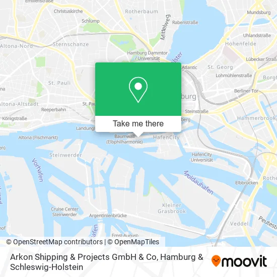 Карта Arkon Shipping & Projects GmbH & Co
