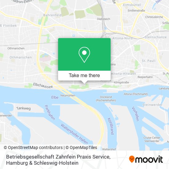 Betriebsgesellschaft Zahnfein Praxis Service map