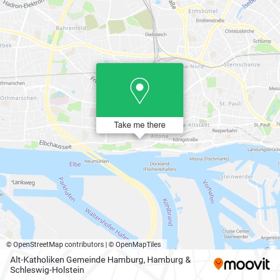 Карта Alt-Katholiken Gemeinde Hamburg